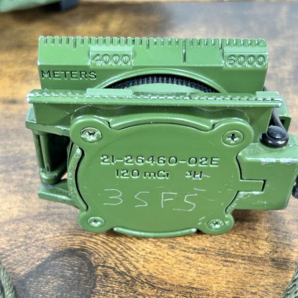 USGI Cammenga Model 3H Compass ODG + Pouch Military Issue - Picture 8 of 14